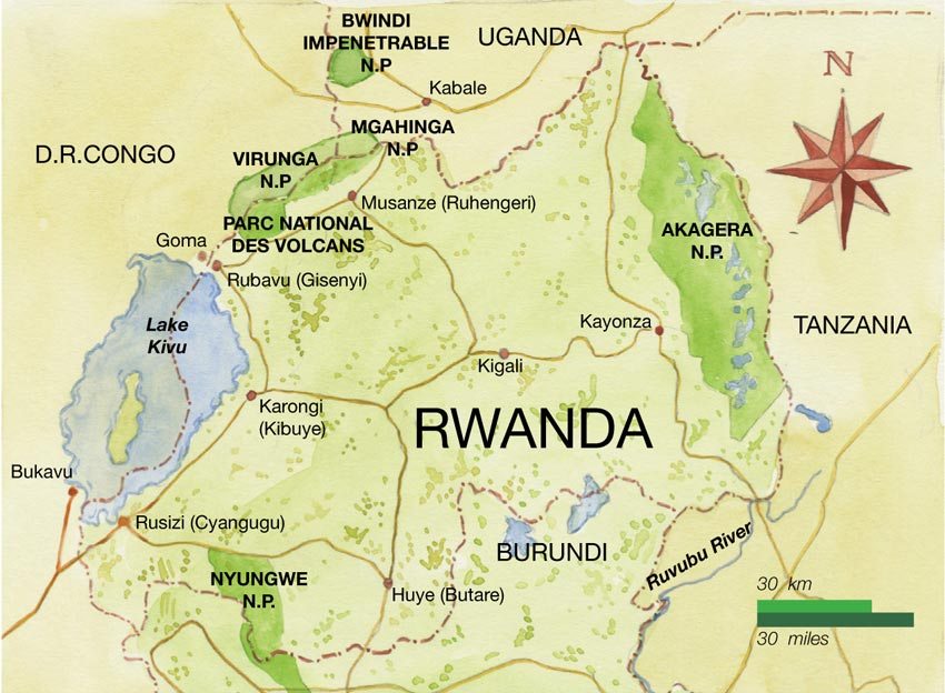 rwanda-national-parks-map
